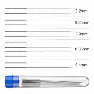 Reinigingsnaalden voor de nozzle van uw 3D-printer, set van 12 (0,2–0,4 mm)