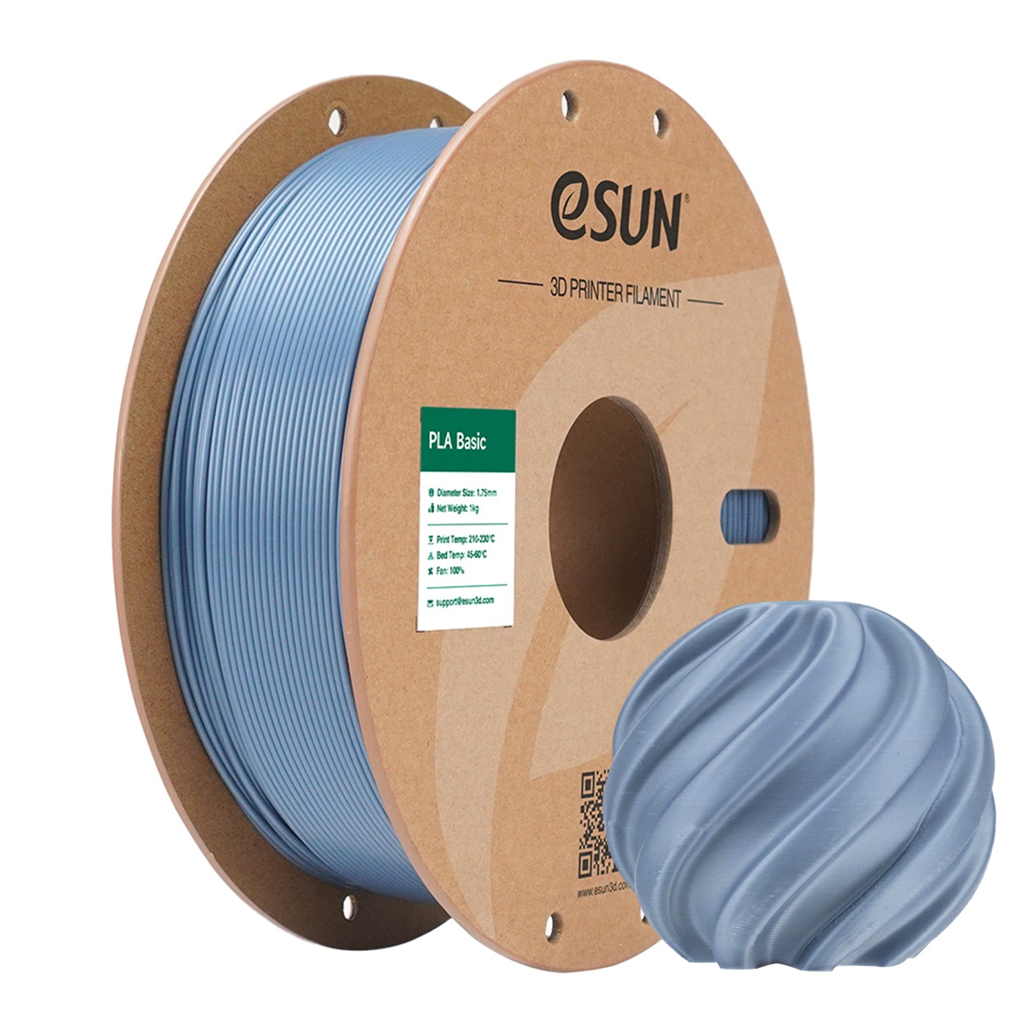 Filament PLA-Basic lichtgrijs | eSUN