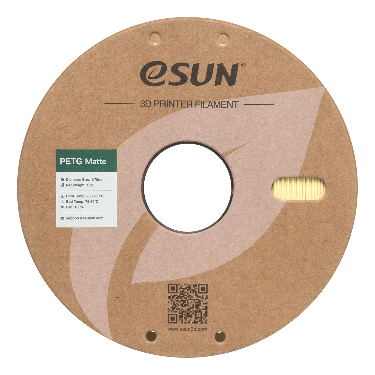 Filament PETG Mat amandelgeel | eSUN