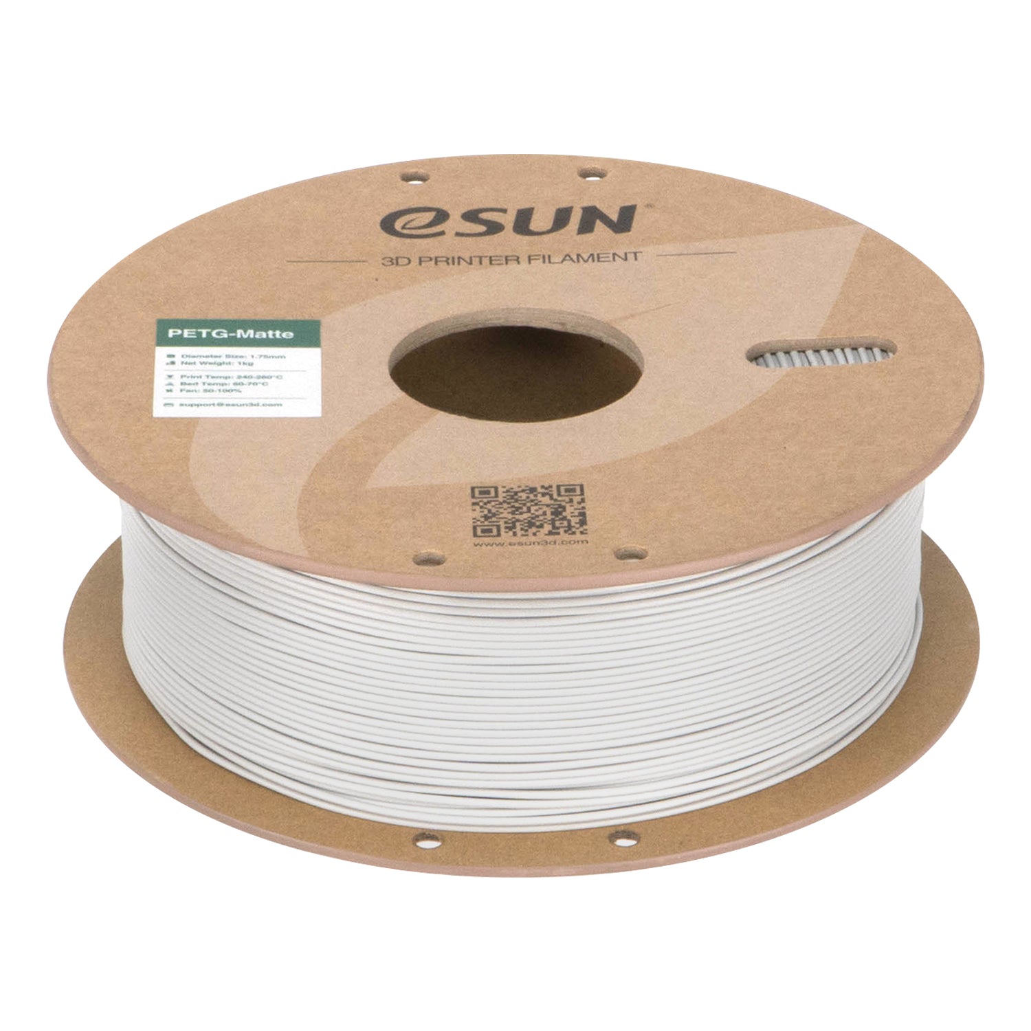 Filament PETG Matte concrete grey | eSUN