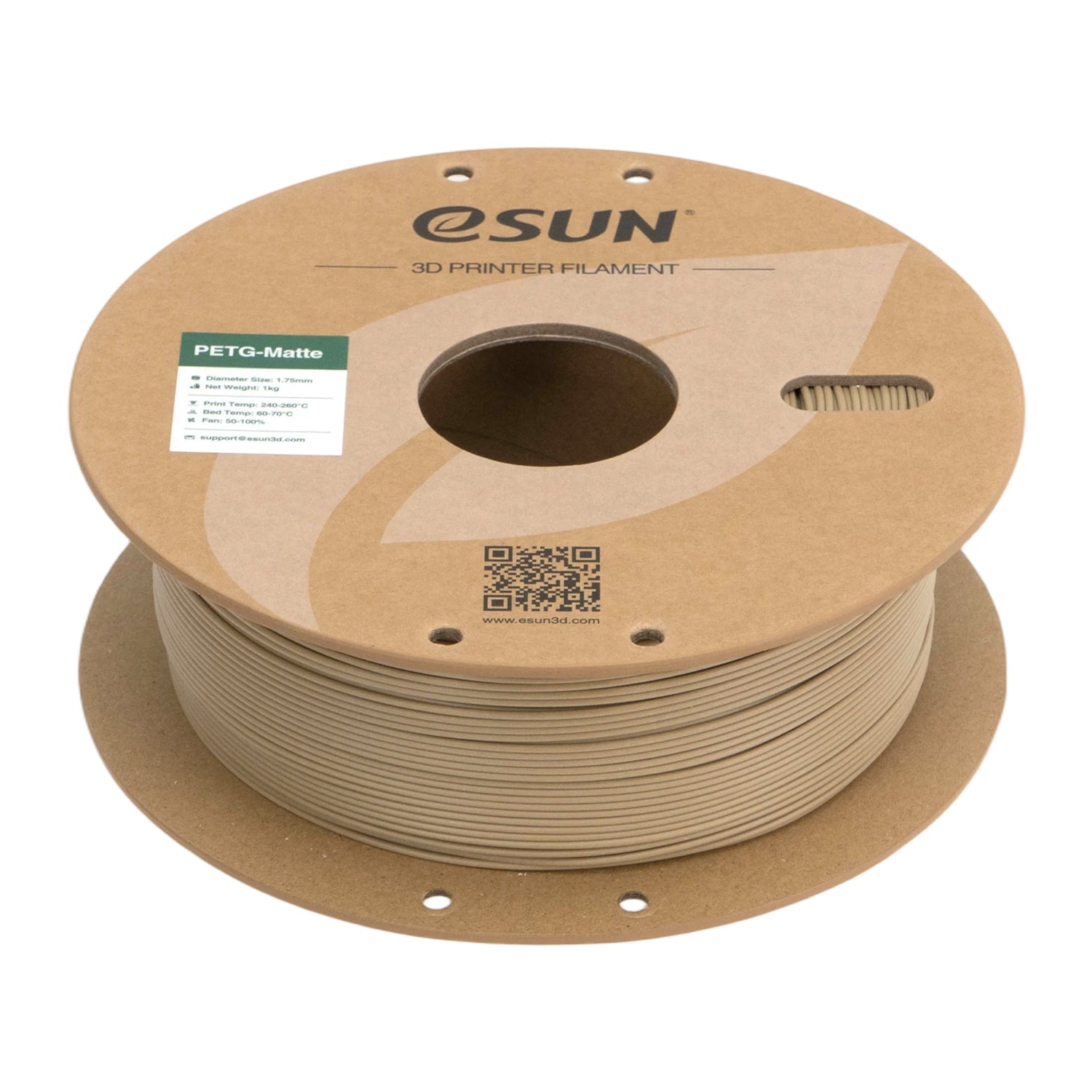 Filament PETG mat aardebruin | eSUN