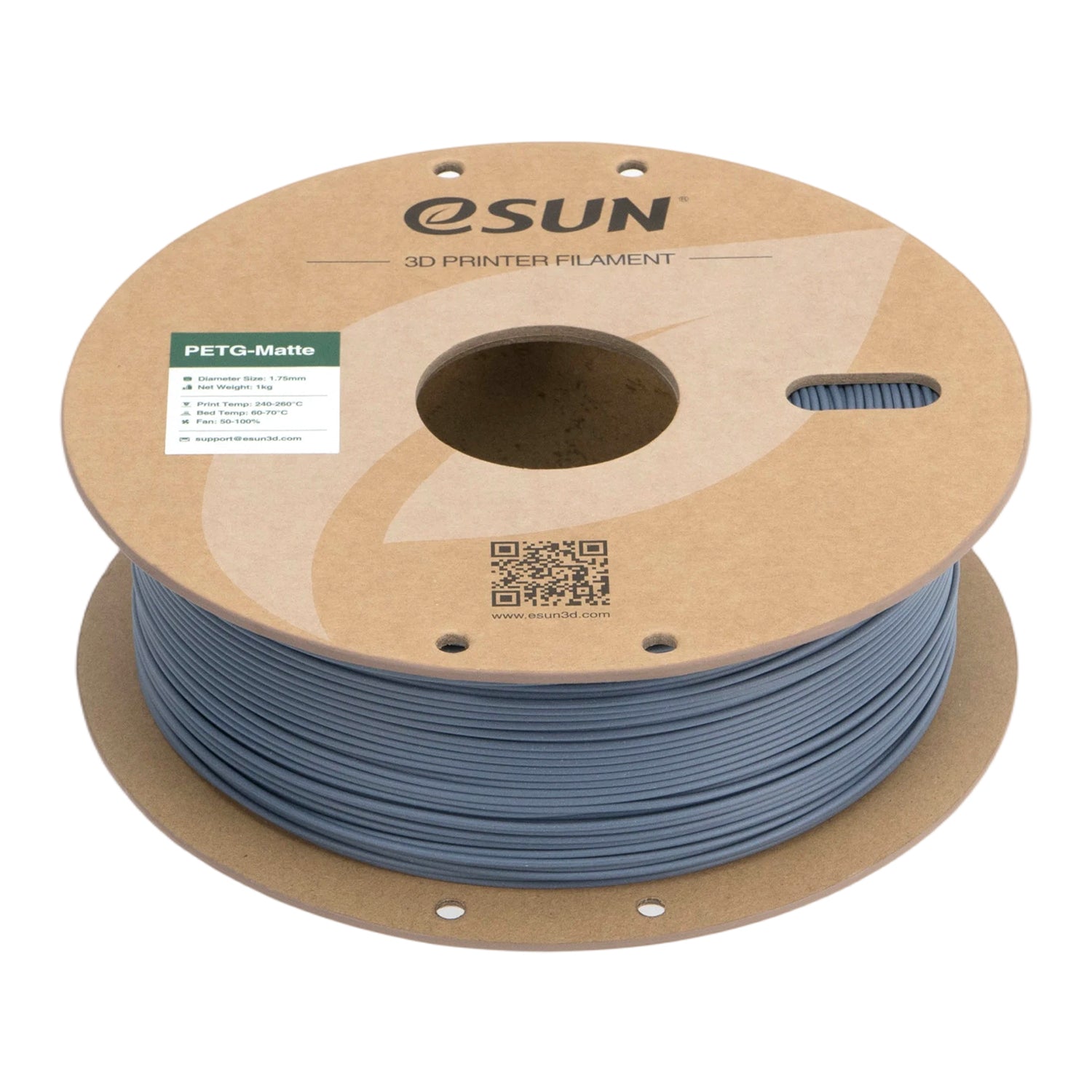 Filament PETG mat grijsblauw | eSUN
