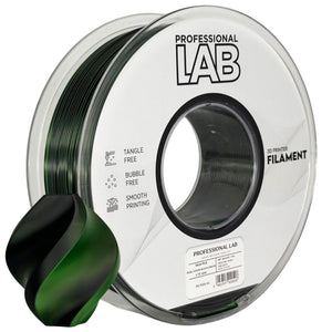 Filament Silk PLA Dual Color zwart groen | Prof. Lab