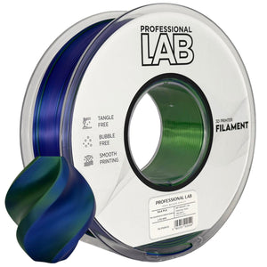 Filament Silk PLA Tri Color blauw groen paars | Prof. Lab
