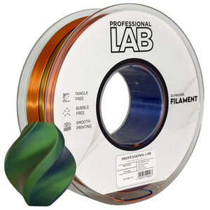Filament Silk PLA Tri Color oranje blauw groen | Prof. Lab