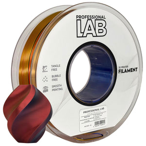 Filament Silk PLA Tri Color rood geel blauw | Prof. Lab