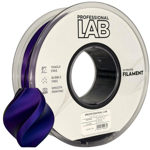 Filament Silk PLA Tri Color blauw paars zwart | Prof. Lab