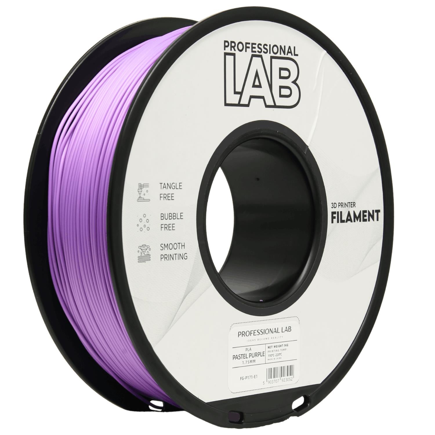 Cívka filamentu PLA pastelová fialová, Prof. Lab, 1,75 mm