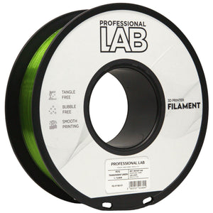 Filament PETG transparant groen | Prof. Lab