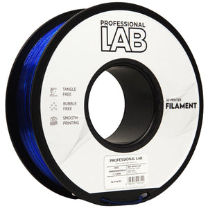 Filament PETG transparant blauw | Prof. Lab