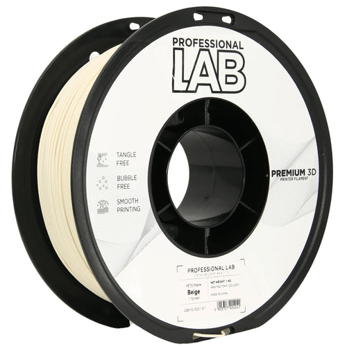 Spool of PETG matte beige filament, Prof. Lab, 1.75 mm