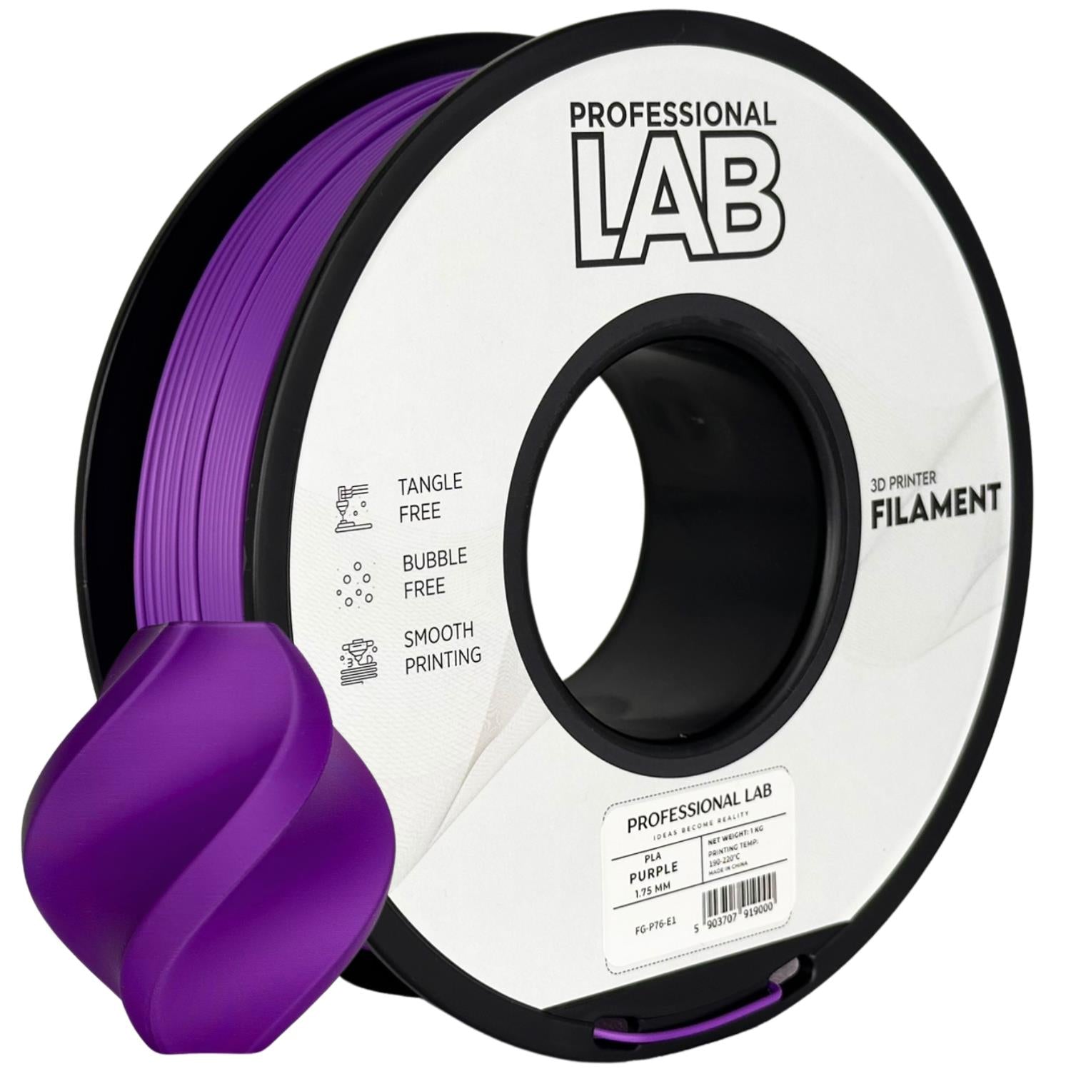 Cívka filamentu PLA fialová, Prof. Lab, 1,75 mm