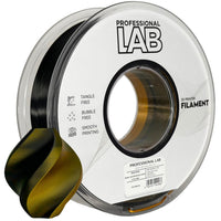 Filament Silk PLA Dual Color zwart goud | Prof. Lab