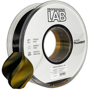 Filament Silk PLA Dual Color zwart goud | Prof. Lab