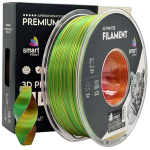 Filament Silk PLA Tri Color rood geel groen | Smart Print
