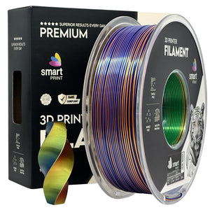 Filament Silk PLA Tri Color oranje blauw groen | Smart Print