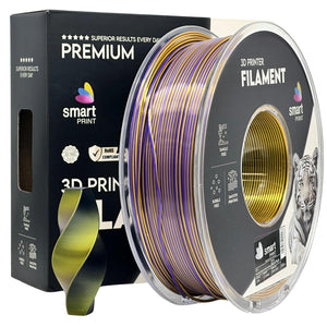 Filament Silk PLA Tri Color zwart goud paars | Smart Print