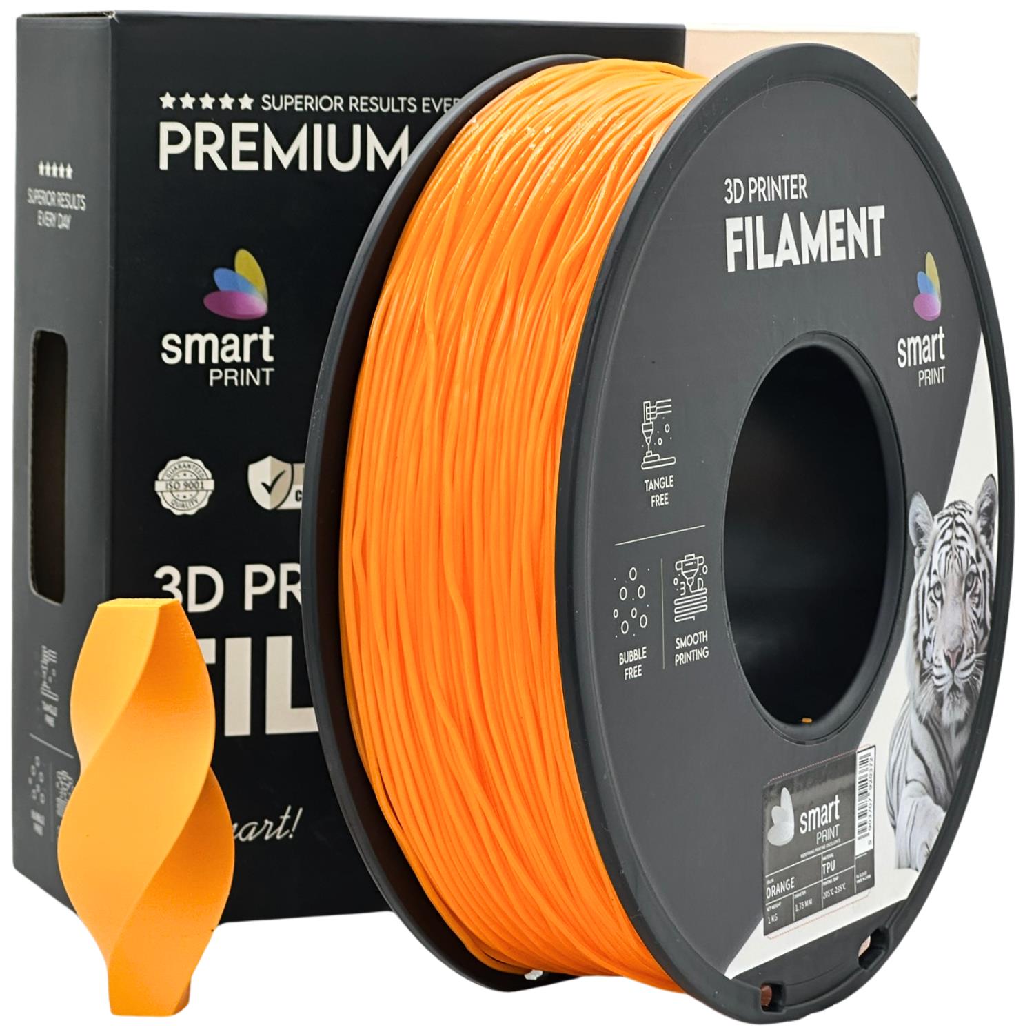 Cívka filamentu TPU oranžová, Smart Print, 1,75 mm