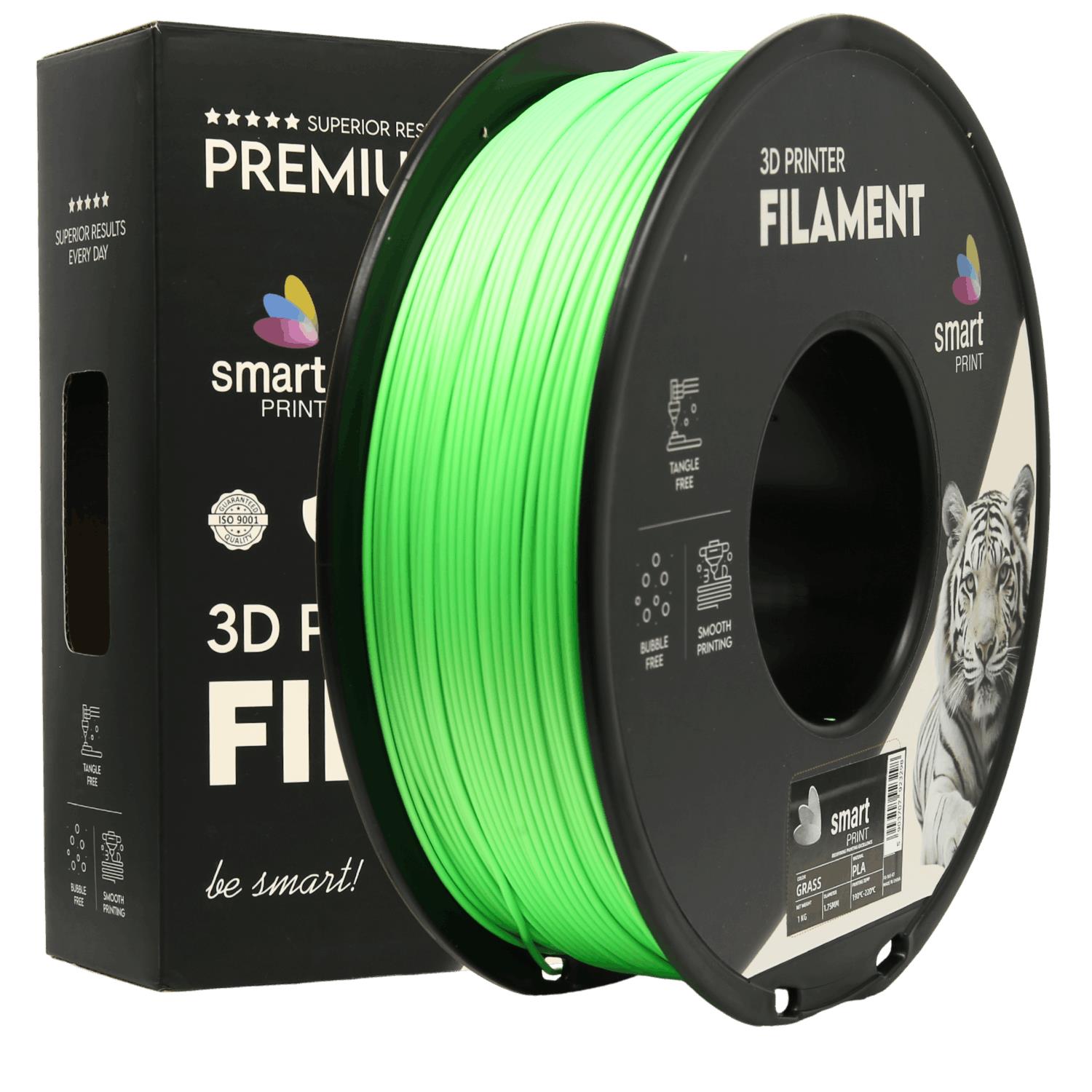 Cívka filamentu PLA trávová zelená, Smart Print, 1,75 mm