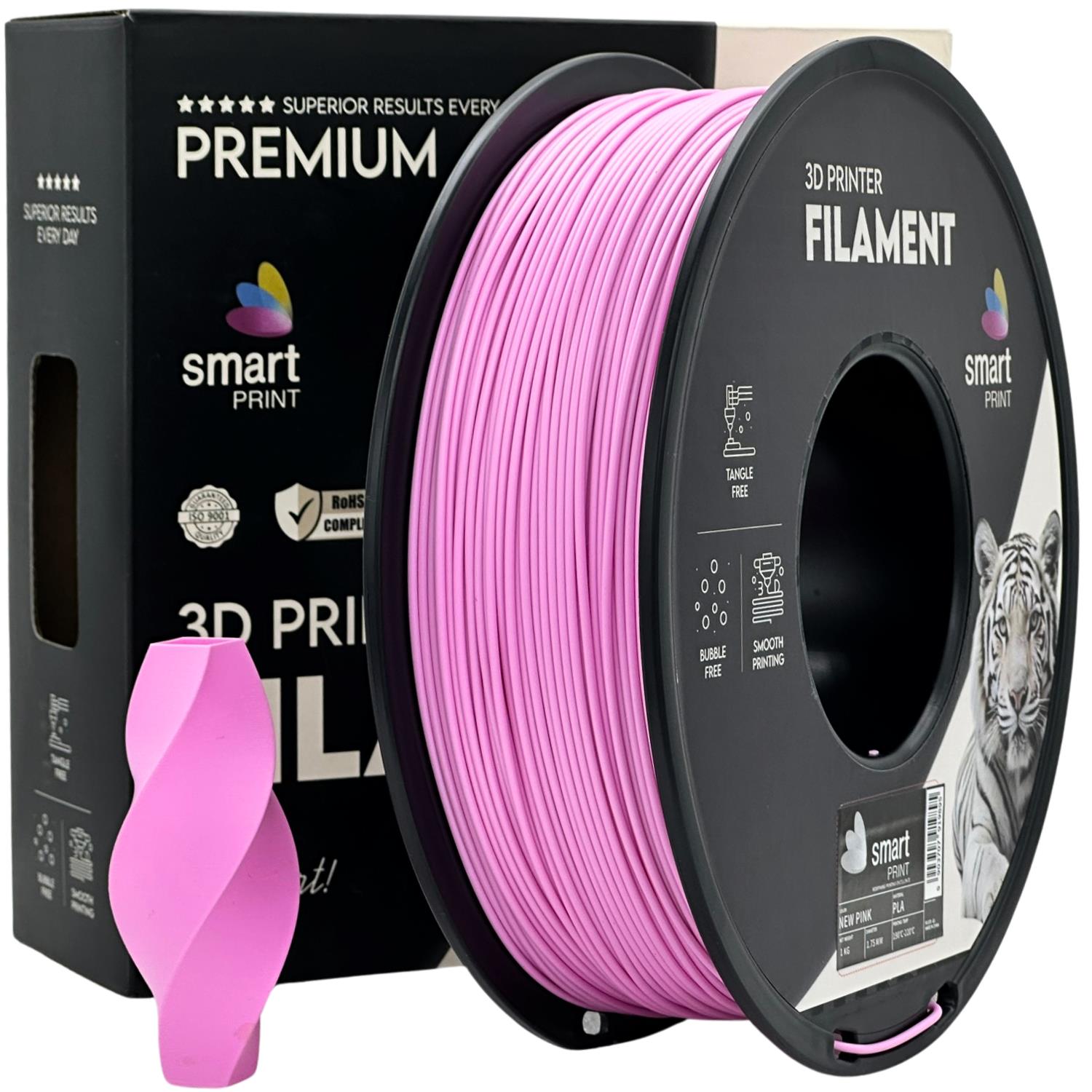 Cívka filamentu PLA růžová, Smart Print, 1,75 mm