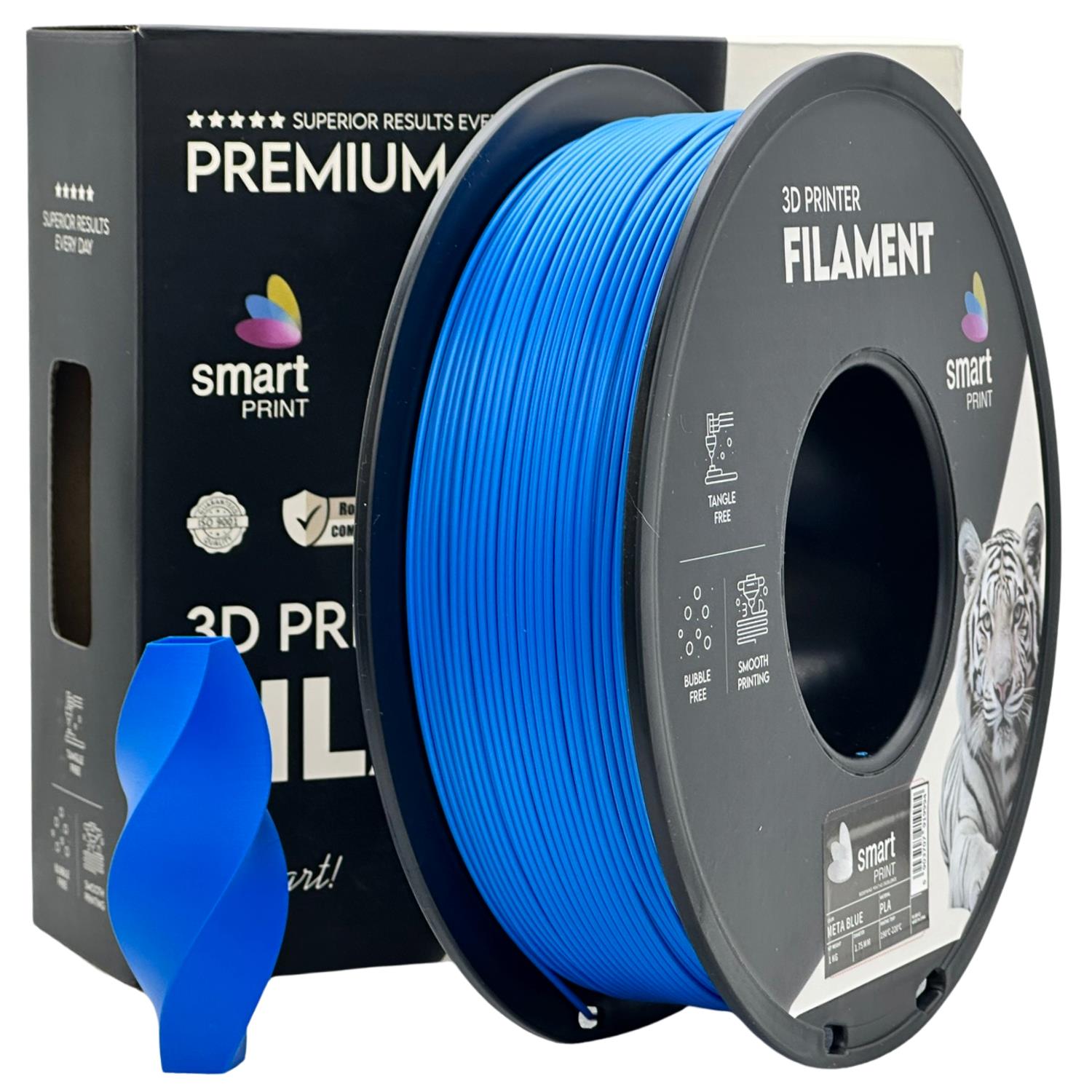 Cívka filamentu PLA META modrá, Smart Print, 1,75 mm