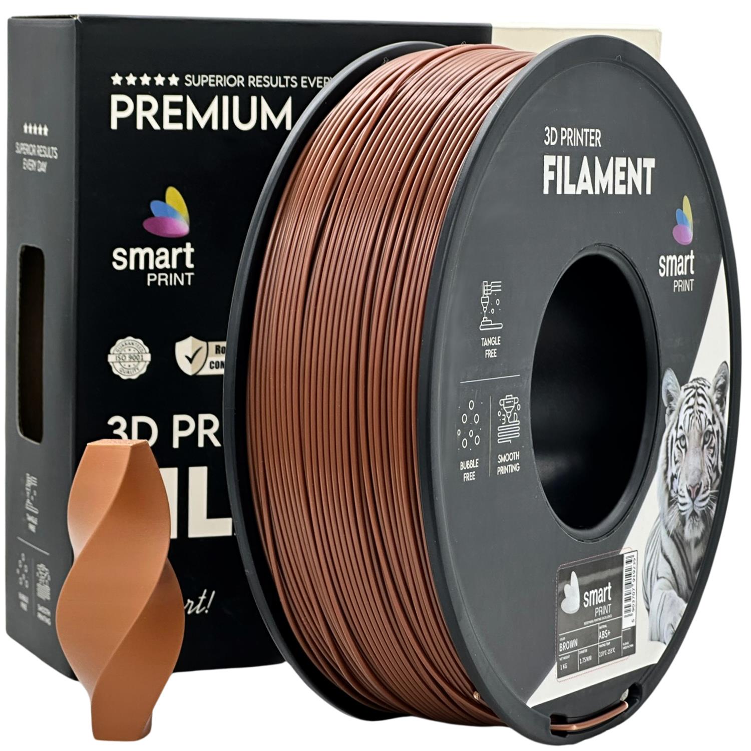 Cívka filamentu ABS+ hnědá, Smart Print, 1,75 mm